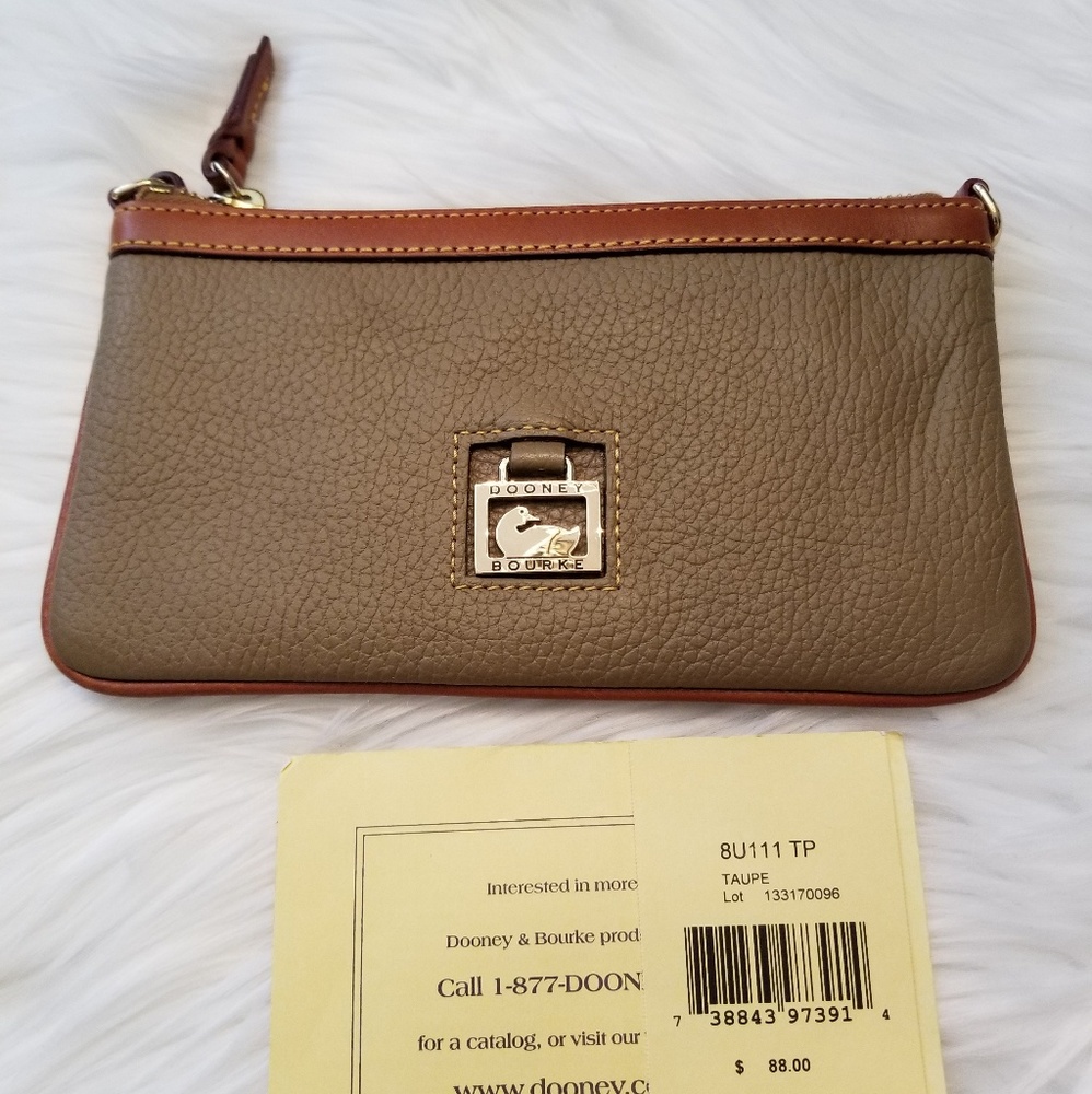Doney and Bourke Taupe wristlet